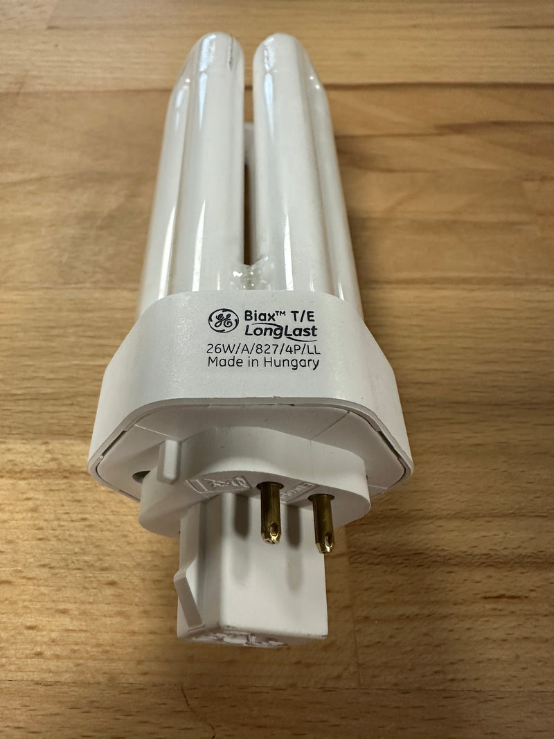 GE Biax T/E Long Last 4 Pin Compact Fluorescent Lamp 26W Warm White
