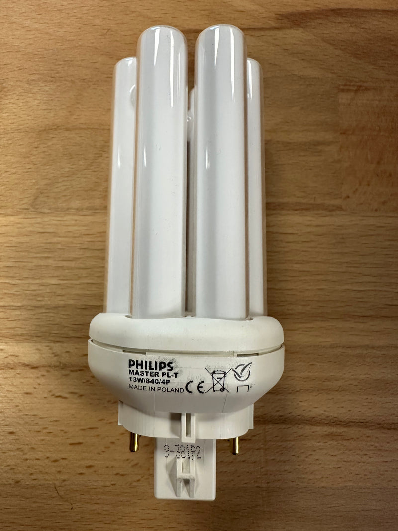 Philips Master PL-T 4Pin 13W 840 Cool White CFL Lamp - LED Spares