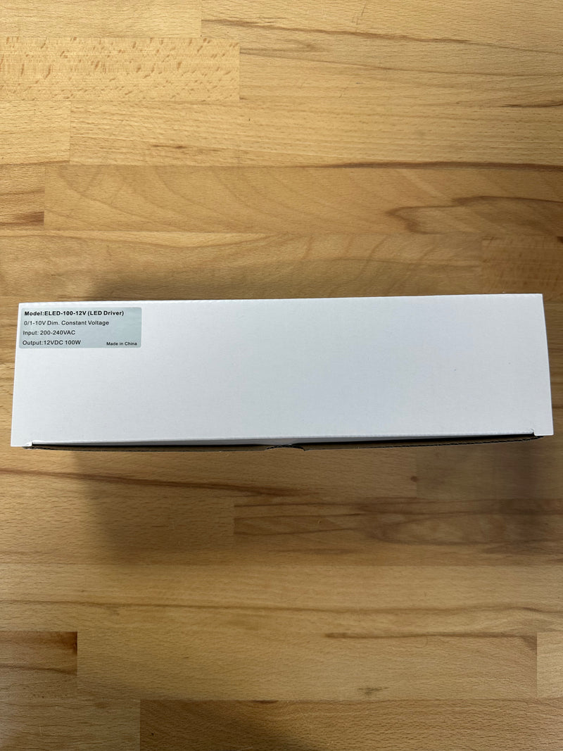 ELED-100-12V 100W 12V 8.3A 0/1-10V Dimmable IP66 LED Driver - LED Spares