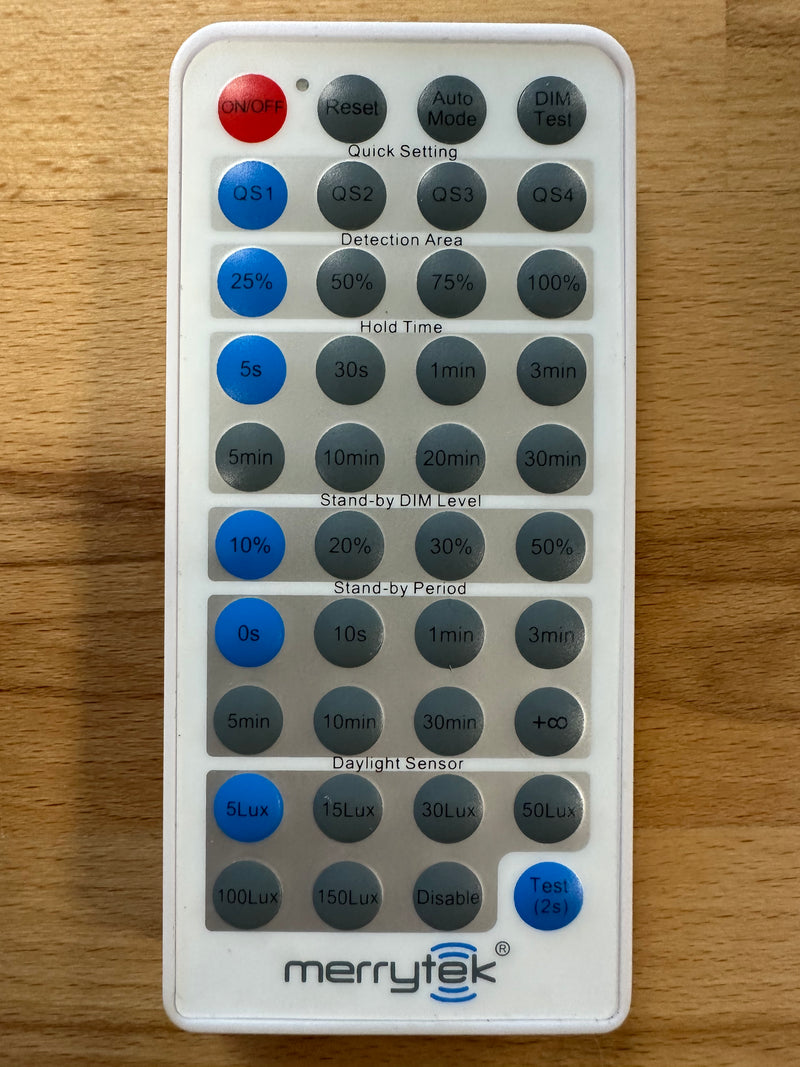 Merrytek MH01 Microwave Motion Sensor Remote Control - LED Spares