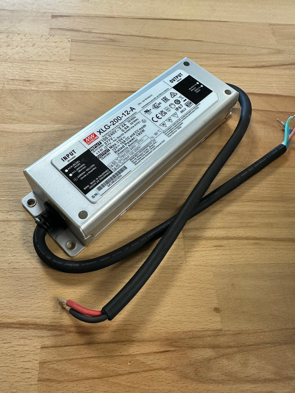 Mean Well XLG-200-12-A 200W 12V IP67 Constant Voltage LED Driver - LED Spares