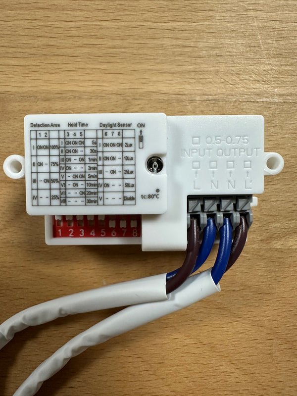 Merrytek MC119S On/Off Function Motion Sensor Mini Size For Wall Lamp / Triproof Light - LED Spares