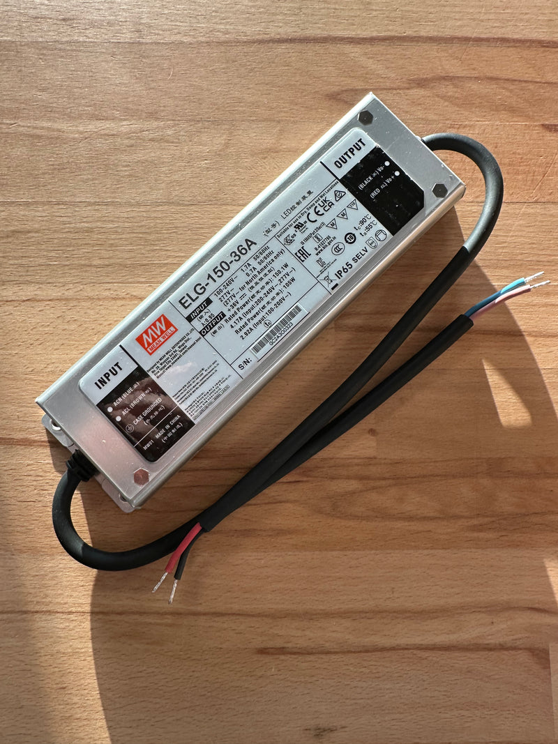 Mean Well ELG-150-36A-3Y 150W 36V IP65 LED Driver - LED Spares