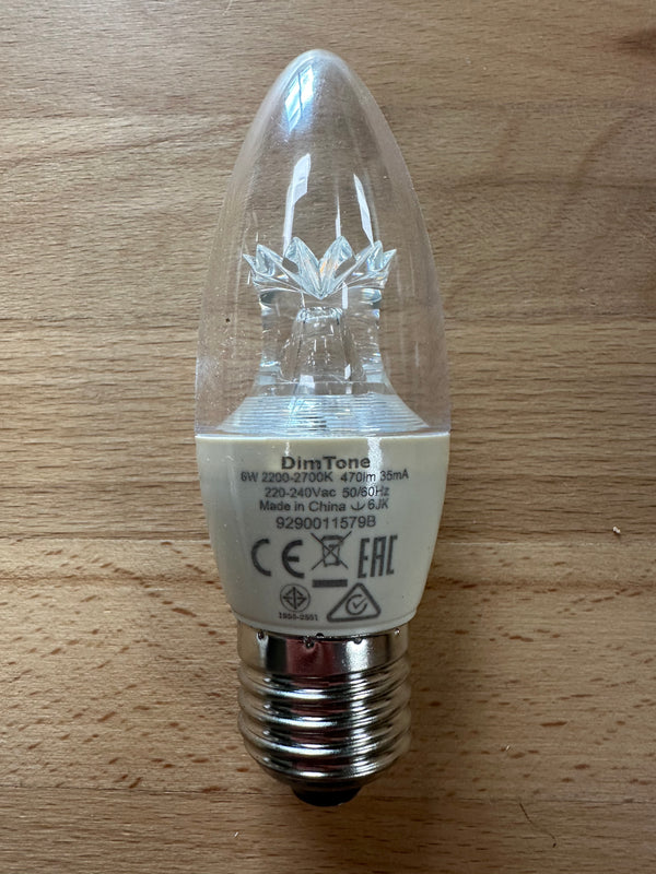 Philips Master LED Candle DimTone Diamond Spark Crown 6W Warm White Dimming - LED Spares