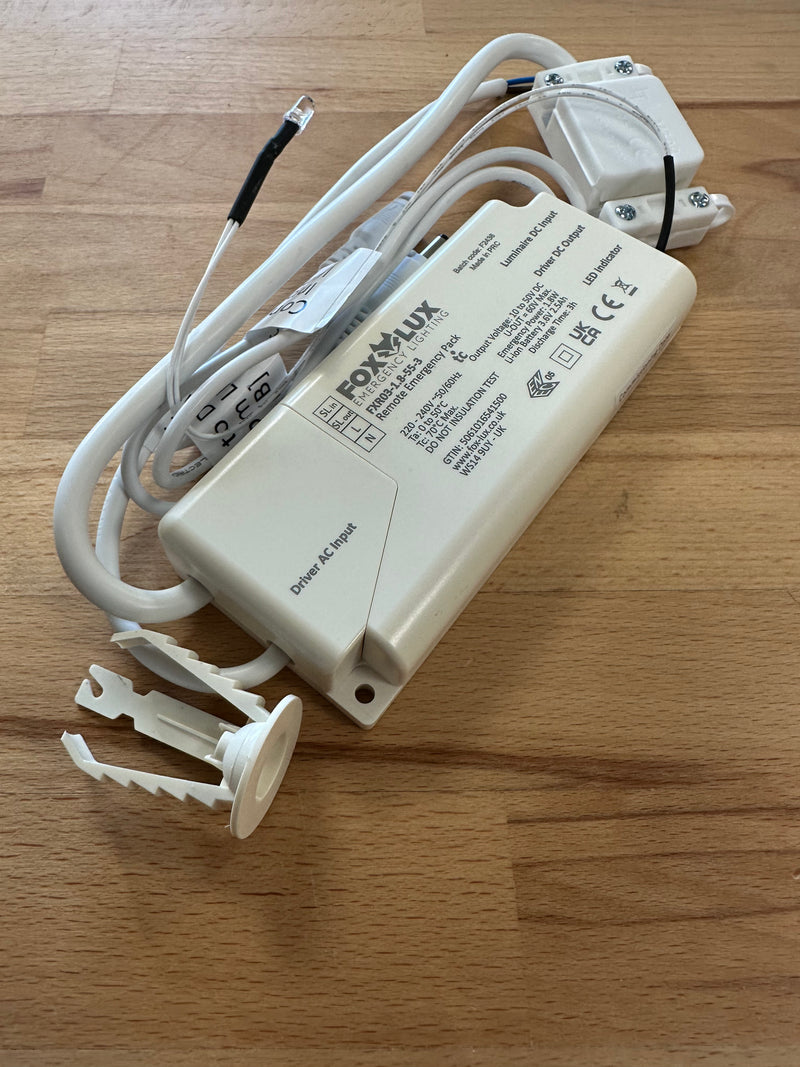 FoxLux FXR03-1.8-55-3 Micro Remote Pack Manual Test 10-50V 1.8W - LED Spares