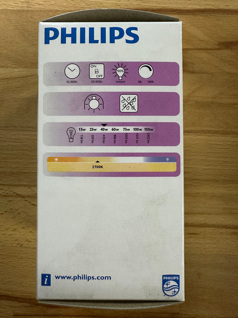 Philips CorePro LEDbulb 6W A60 E27 827 Warm White