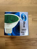 Prolite Halogen MR16 Spotlight 20W GU5.3 12V Dimmable Green 12° - LED Spares