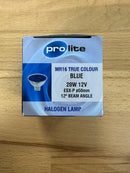 Prolite Halogen MR16 Spotlight 20W GU5.3 12V Dimmable Blue 12° - LED Spares