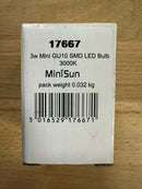MiniSun 17667 3W Mini GU10 SMD Warm White MR11 LED Bulb - LED Spares