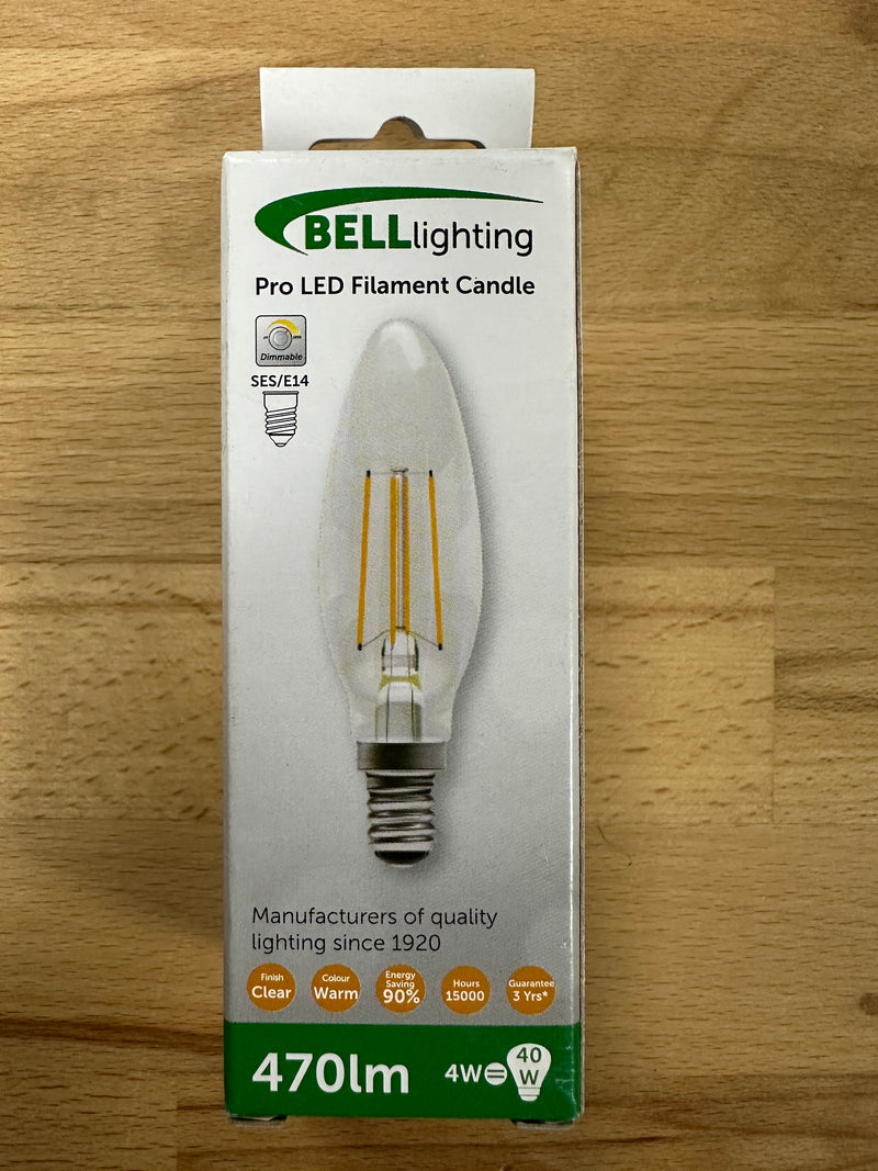 Bell - 05309 Pro LED Filament Candle SES E14 2700K 4W - LED Spares