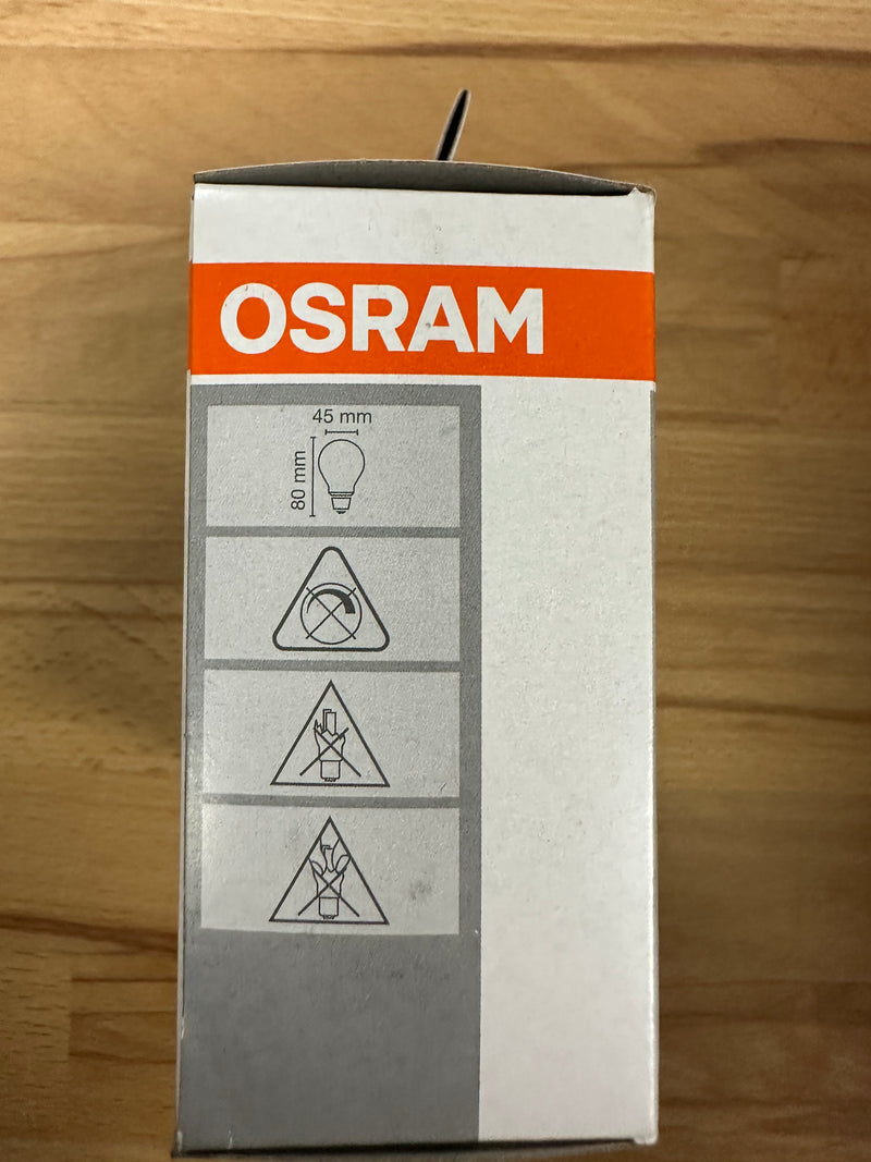 Osram Classic P 40 LED 470lm 4W Warm White E14 Pack of 3 - LED Spares