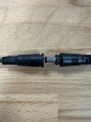 Black Female & Male Jack Connector Cable with Lock for LED Drivers - LED Spares