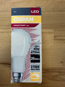 Osram Parathom Advanced Retrofit Classic LED E14 Ball Frosted 4.5W 470lm 827 Warm White Dimmable