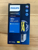 Philips MASTER LED E27 Ball Filament Clear 3.5W 470lm 922-927 Dim To Warm - Replaces 40W - LED Spares