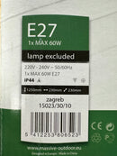 Philips Massive 15023/30/10 - Outdoor light ZAGREB E27/60W - LED Spares