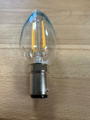 Bell - 60718 LED 3.3W Dimmable Clear Filament Candle - SBC - 2700K - LED Spares