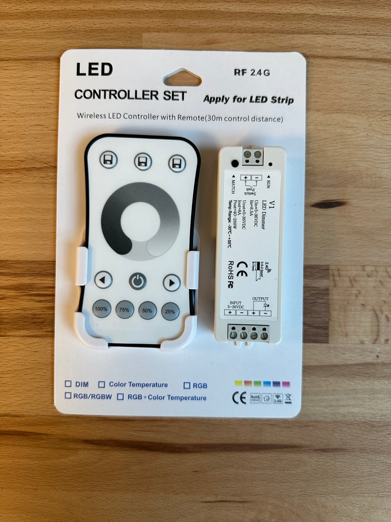Led Remote Receiver LED Single Colour 1 Zone RF Remote & Receiver - LED Spares