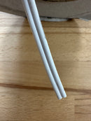 C08/FIG8/WHITE/1M Twin Heat Resistant Single Core Colid Lighting Cable 0.8mm White - LED Spares
