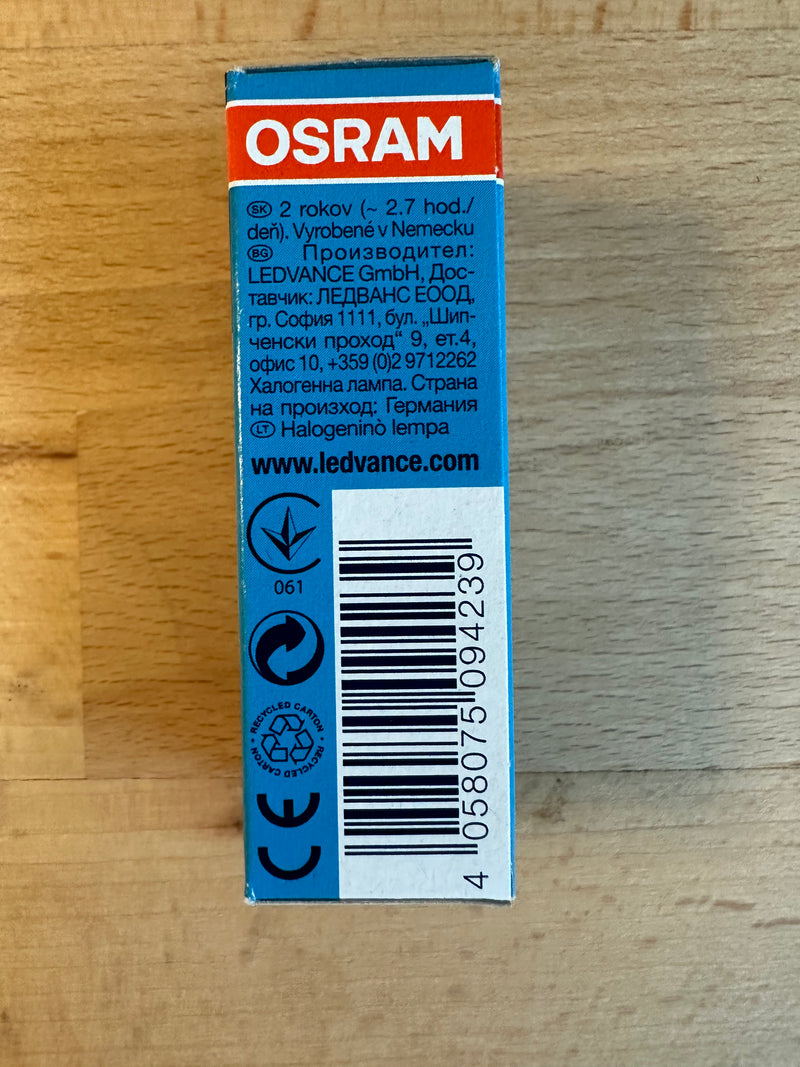 Osram 20W Halogen Capsule Bulb GY6.35 12V 12mm - 405807594239 - LED Spares