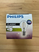 Philips 4W = 40W BC Classic 2700K Filament Clear GLS Light Bulb - 76868600