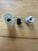 SMALL ES (E14) White Plastic Plain Lampholder - LED Spares