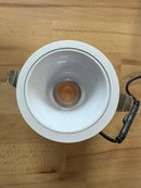 12W Round 75mm Cut Out UGR11 IP44 White LED Downlight 3000K Warm White - LED Spares