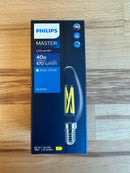 Philips MASTER Value E14 LED Candle Filament Clear 3.4W 470lm - 927 Extra Wrm White - Dimmable - LED Spares