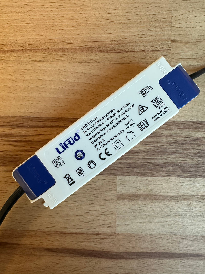 Lifud LF-GIR030YM0750H 31.5W 750mA LED Driver 25-42V - LED Spares