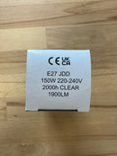 M150-CA 240V 150W E27 JDD Single Ended Clear Halogen Bulb - LED Spares