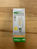 BELL LED 3.3W Dimmable Clear Filament Candle - SES - 2700K - 60720 - LED Spares