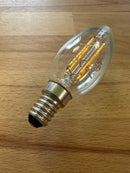 BELL LED 3.3W Dimmable Clear Filament Candle - SES - 2700K - 60720 - LED Spares