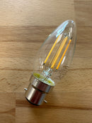 BELL LED 3.3W Dimmable Clear Filament Candle - BC - 2700K - 60717