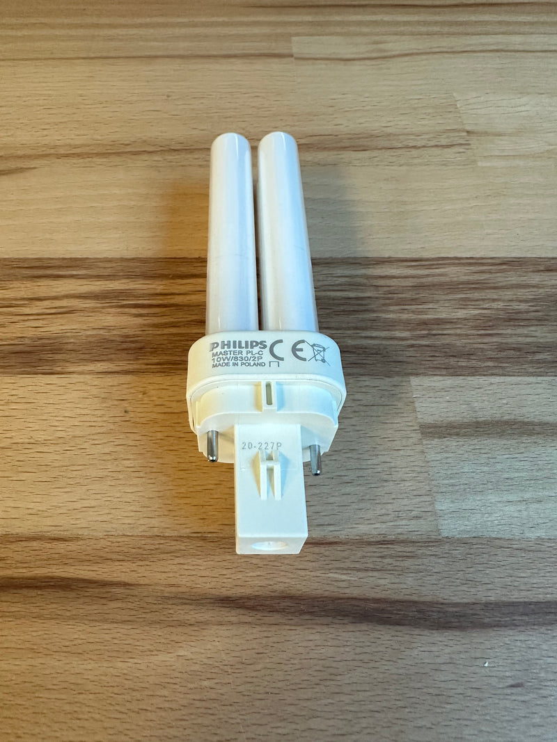 Philips Master PL-C 10W 830 Warm White 2Pin G24d-1 CFL Lamp - LED Spares