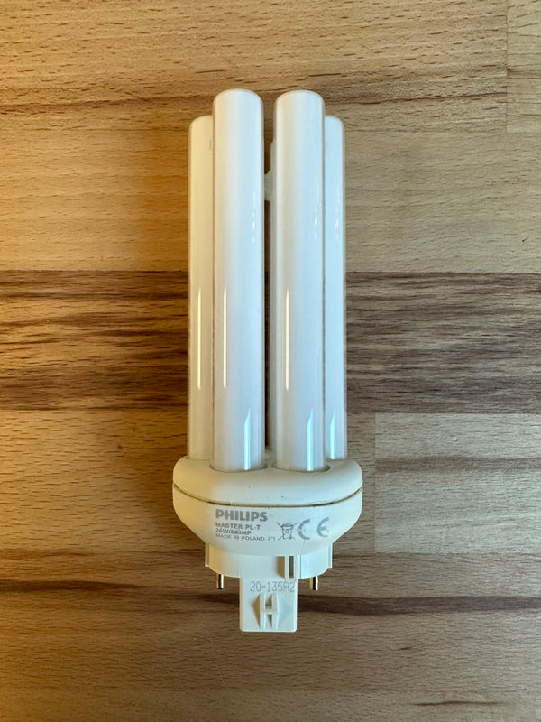 Philips Master PL-T 26W 840 Cool White 4Pin GX24q-3 CFL Lamp - LED Spares