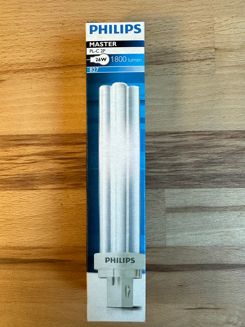 Philips PL-C 26W 827 Very Warm White 2Pin CFL Lamp - LED Spares