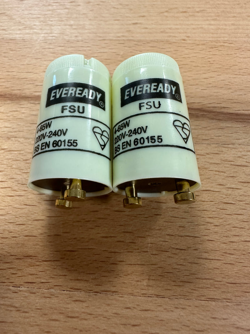 Pack of 2 x S1092 EVEREADY Fluorescent Starter Switch 4-65W - LED Spares