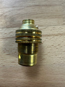 Brass SBC Un-Switched Threaded Lampholder 10mm Threaded Entry - LED Spares
