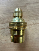Cord Grip Brass BC Un-Switched Pendant Lampholder Shade Ring & Earth - LED Spares