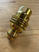Cord Grip Brass BC Un-Switched Pendant Lampholder Shade Ring & Earth - LED Spares