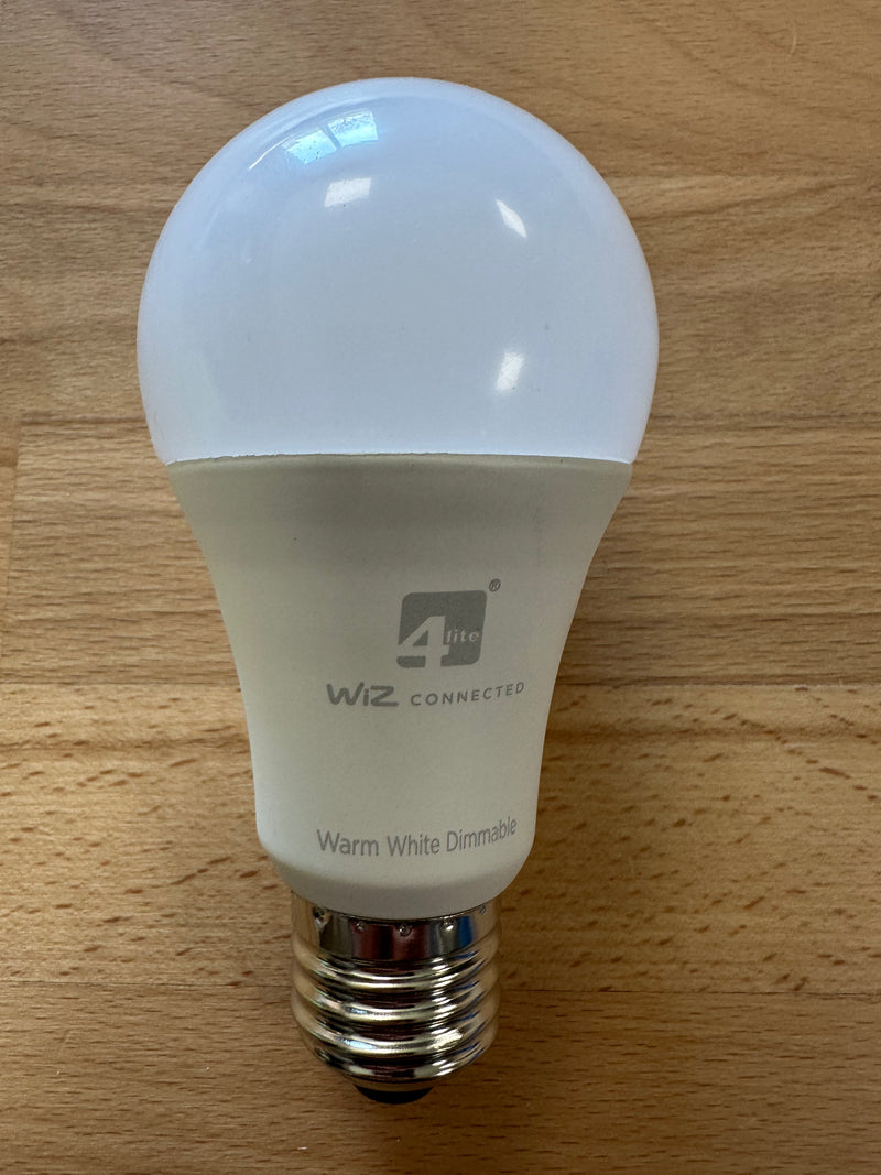 4Lite WiZ Connected Smart LED WiFi Bulb GLS Warm White - ES (E27) - 4L1-8000 - LED Spares