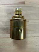 7600E Brass ES Un-Switched Plain Pendant Lampholder - LED Spares