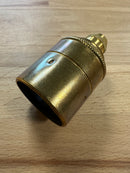 7600E Brass ES Un-Switched Plain Pendant Lampholder - LED Spares