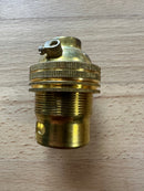 Brass BC Un-Switched Lampholder 13mm Threaded Entry - 1005E - BLH/BC/13E - LED Spares