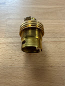 Brass BC Un-Switched Lampholder 13mm Threaded Entry - 1005E - BLH/BC/13E - LED Spares