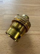 Brass BC Un-Switched Lampholder 13mm Threaded Entry - 1005E - BLH/BC/13E - LED Spares
