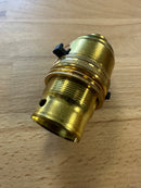 BC Brass Switched Lampholder 13mm Thread - 1014E - BLH/BC/TH/S/13E - LED Spares