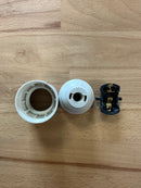 ES (E27) White Plastic Plain Lampholder TPLH/PEN/E27/PL/WH/M10 - LED Spares