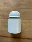 ES (E27) White Plastic Plain Lampholder TPLH/PEN/E27/PL/WH/M10 - LED Spares