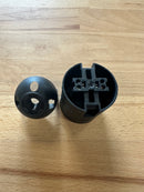 ES (E27) Black Plastic Plain Lampholder TPLH/PEN/E27/PL/BLK/M10 - LED Spares