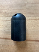 ES (E27) Black Plastic Plain Lampholder TPLH/PEN/E27/PL/BLK/M10 - LED Spares